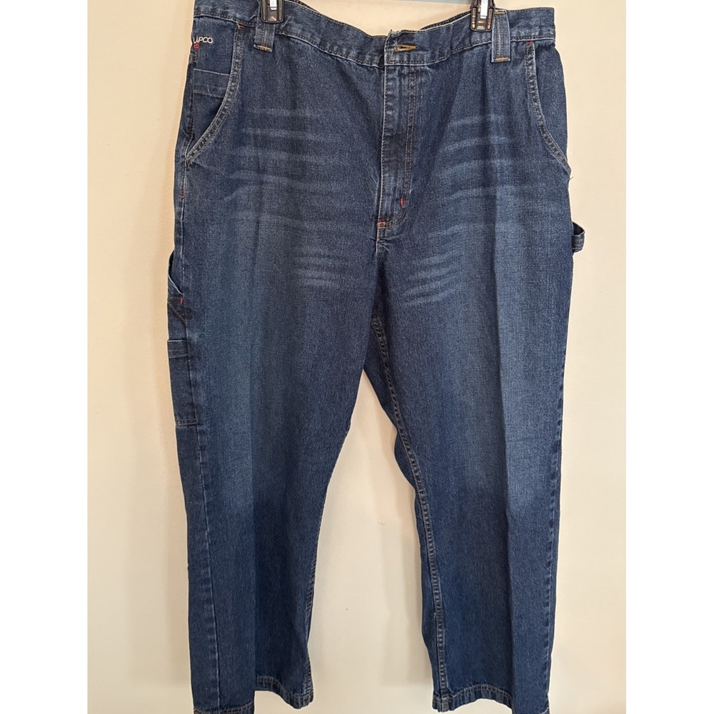 LAPCO FR Jeans Men's Size Flame Resistant Dark Wash Denim Workwear Utility 42x30